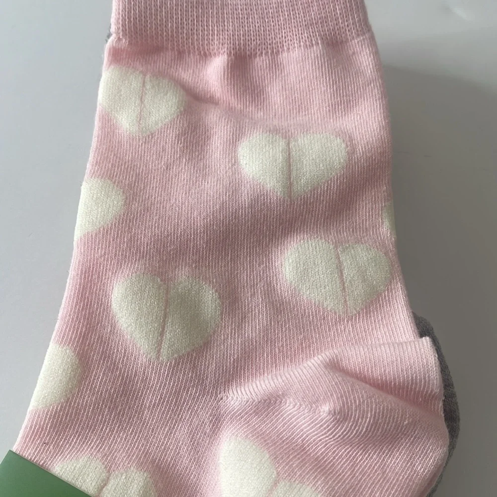 Kate Spade Shortie Crew Socks 6 Pairs Hearts / Love One Size